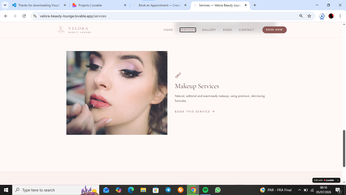Velora Beauty Lounge — screenshot 4
