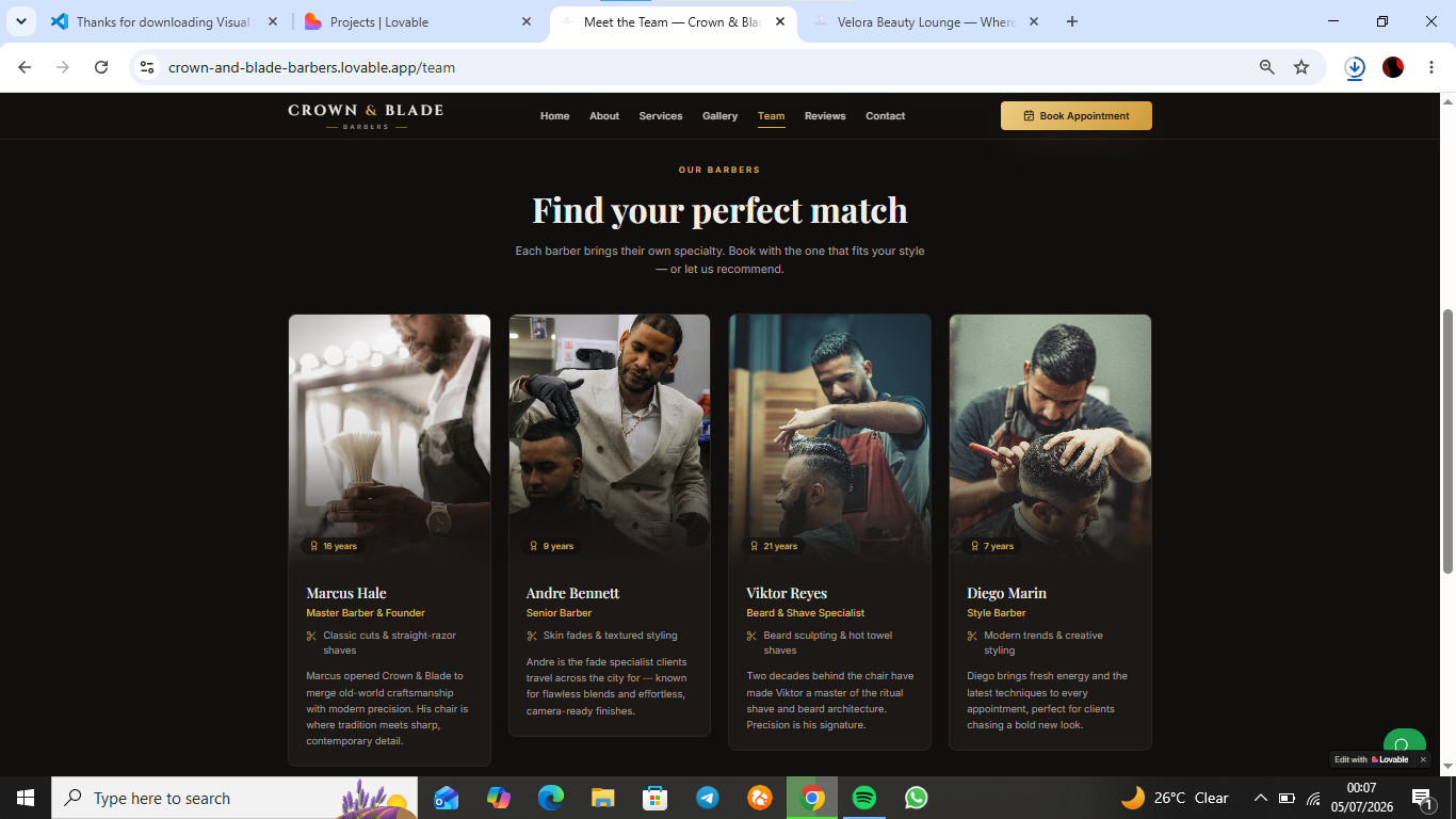 Crown & Blade Barbers — screenshot 4